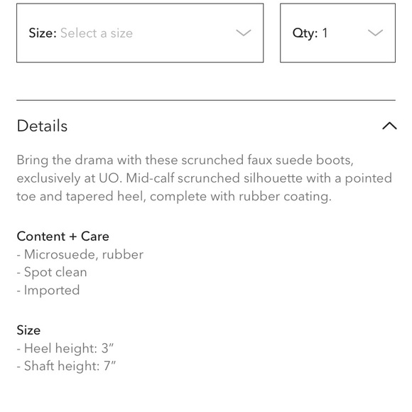 Urban Outfitters Short Scrunch Boot NWT - Picture 7 of 7